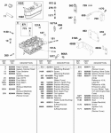 Rocker Cover Cylinder Head Ignition Diagram and Parts List for 589447-0310-99  Briggs and Stratton Engine
